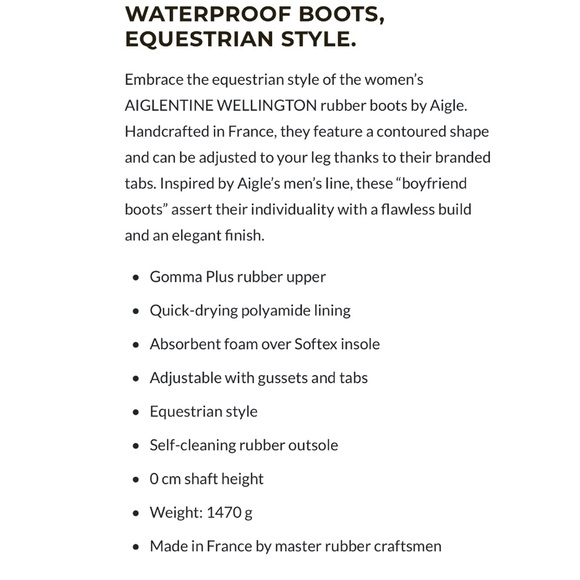 💙Aigle made in France Rain Boot size 5 (euro 35) NWT - Picture 5 of 7